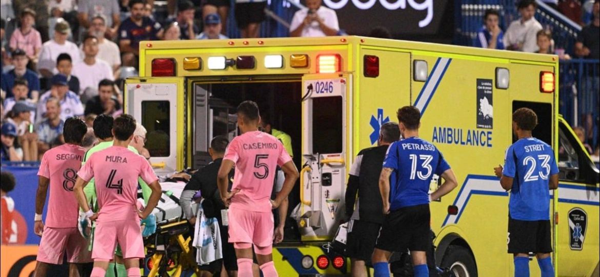 German-Berterame-es-trasladado-en-ambulancia-tras-choque-de-cabezas-en-Inter-Miami-vs.-Montreal