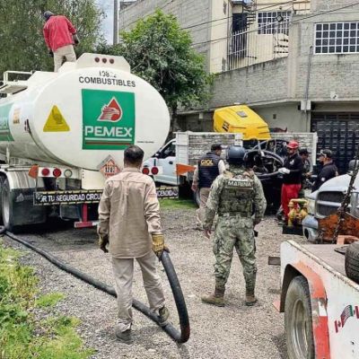 Recuperan-9-mil-litros-de-combustible-en-un-predio-de-Ecatepec