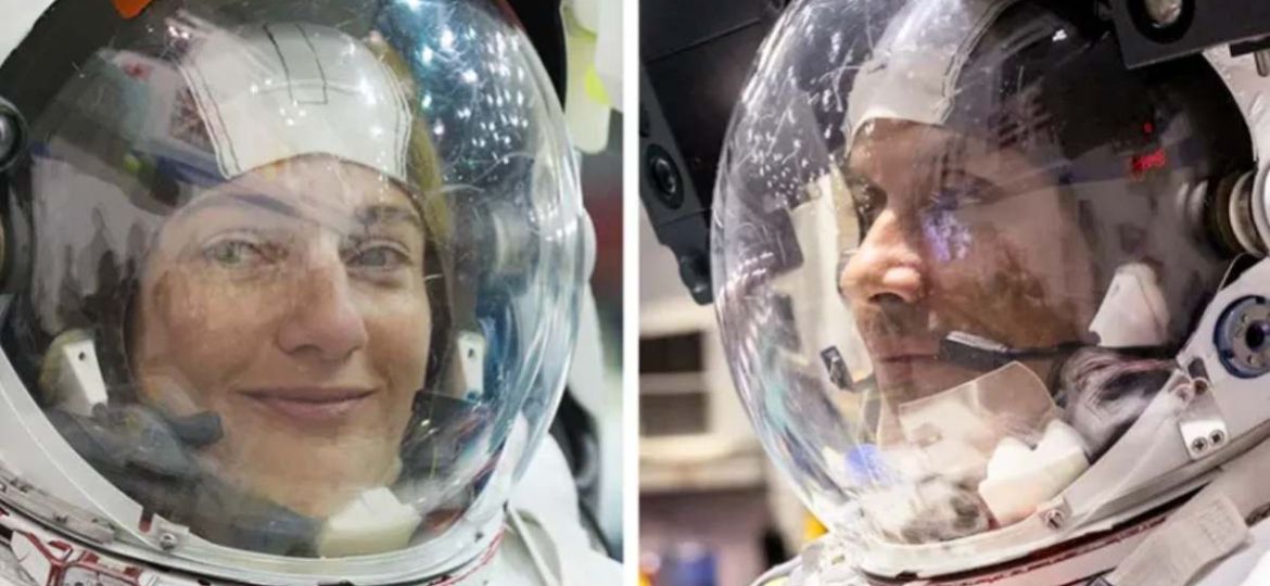 Astronautas-realizan-caminata-espacial-para-preparar-nuevos-paneles-solares-de-la-EEI