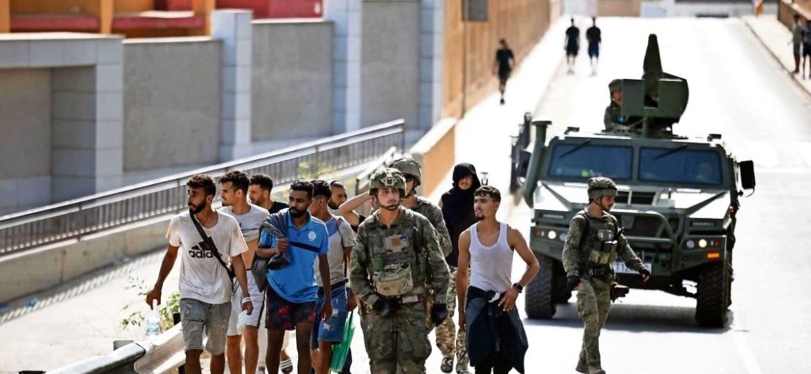 Marruecos-refuerza-la-frontera-con-Ceuta-ante-llamado-a-nuevo-cruce-masivo