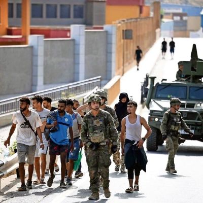 Marruecos-refuerza-la-frontera-con-Ceuta-ante-llamado-a-nuevo-cruce-masivo